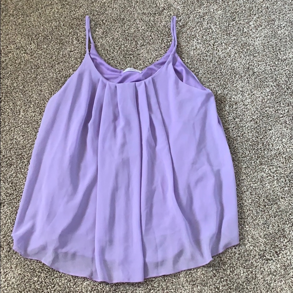 Lilac flowy tank top